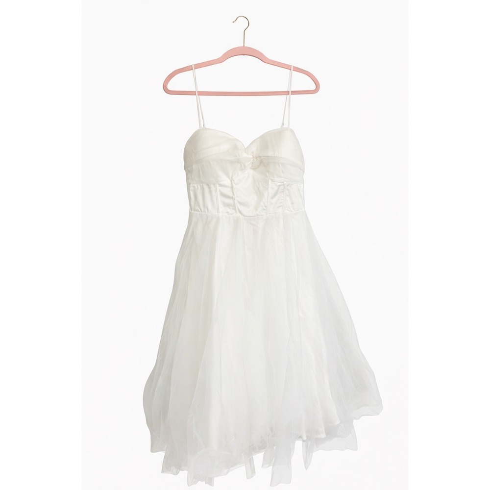 Hello Molly White Ballerina Tulle Dress – Satin Bustier Size XL – NWT MSRP $125